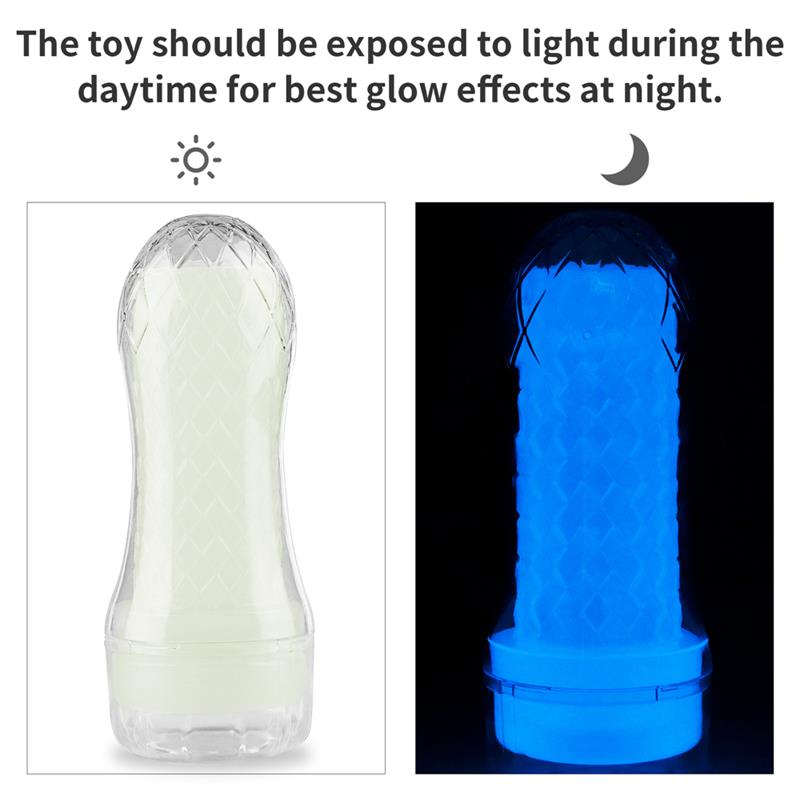 Masturbador Masculino Lumino Luz Azul - Imagen 13