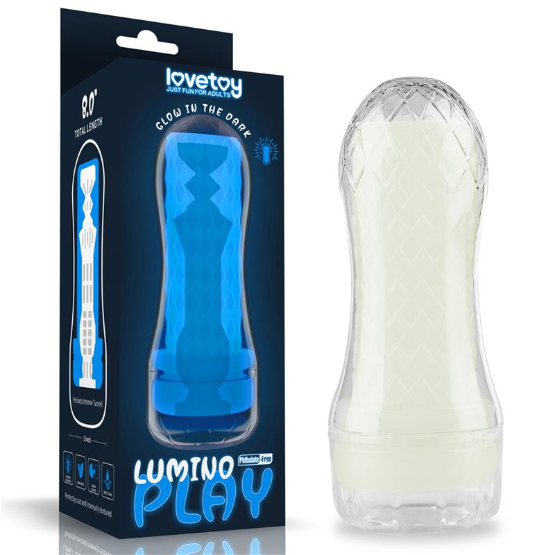 Masturbador Masculino Lumino Luz Azul - Imagen 6