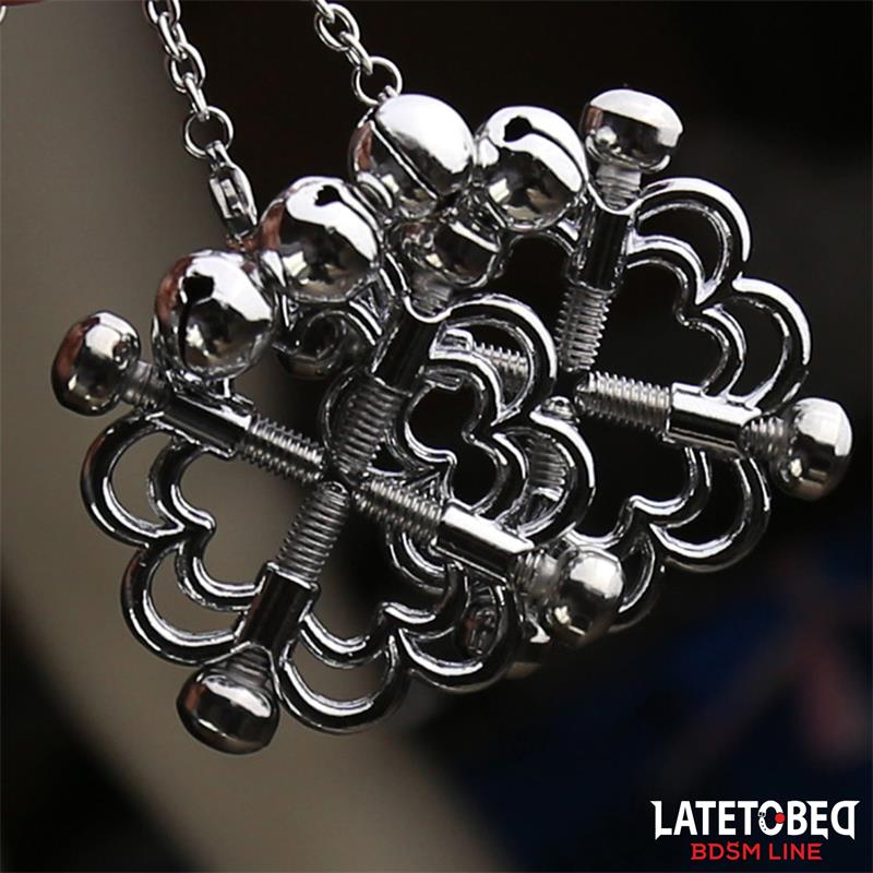 Pinzas de Metal para Pezones Cadena y Cascabeles - Imagen 4
