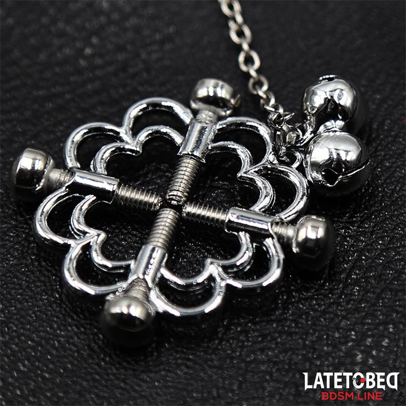 Pinzas de Metal para Pezones Cadena y Cascabeles - Imagen 7