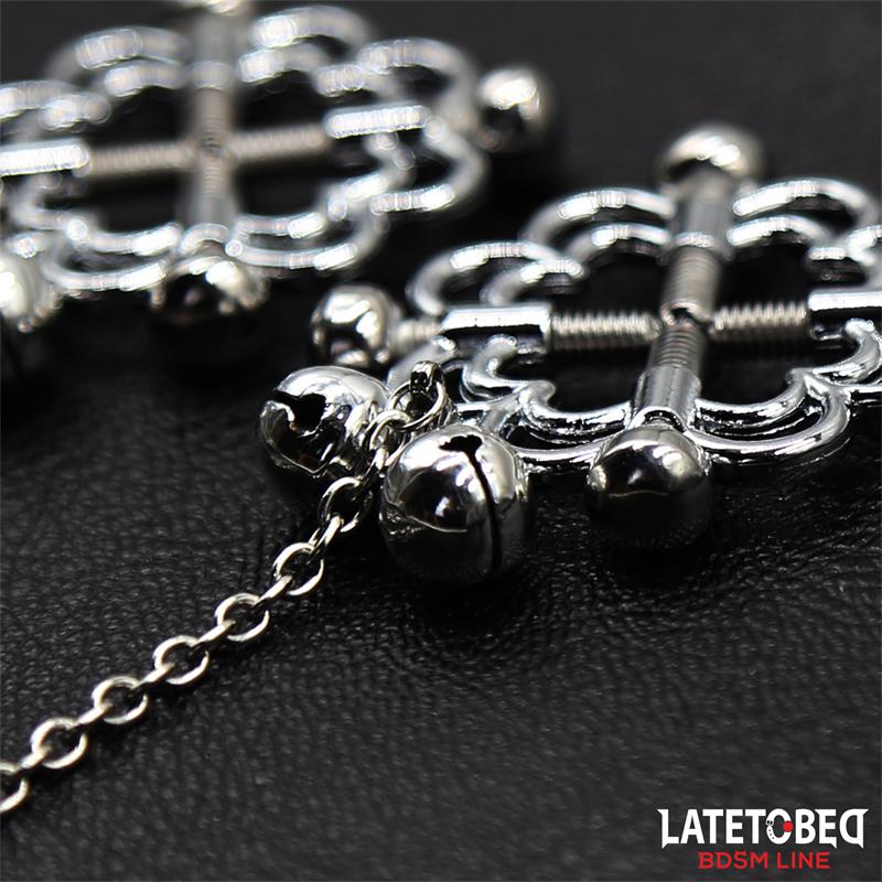 Pinzas de Metal para Pezones Cadena y Cascabeles - Imagen 8