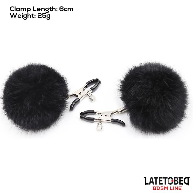 Pinzas para Pezones con Pelo Negro - Imagen 3