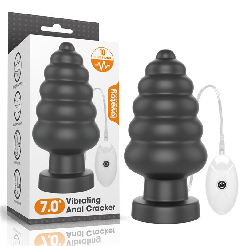 Plug Anal con Vibración King Sized 7 Negro - Imagen 3