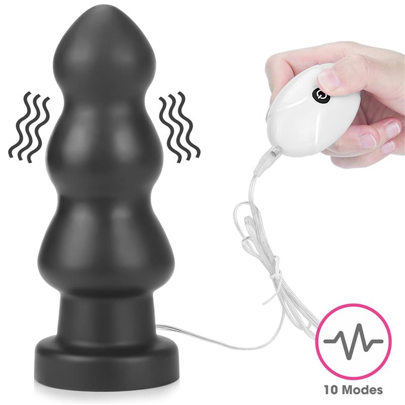 Plug Anal con Vibración King Sized 7.8 Negro - Imagen 10