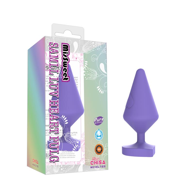 Plug Anal Luv Heart Large Purpura - Imagen 4