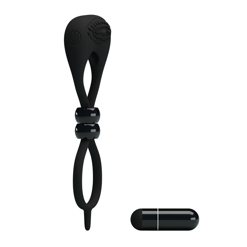 Pretty Love Anillo Vibrador Locker Color Negro - Imagen 4