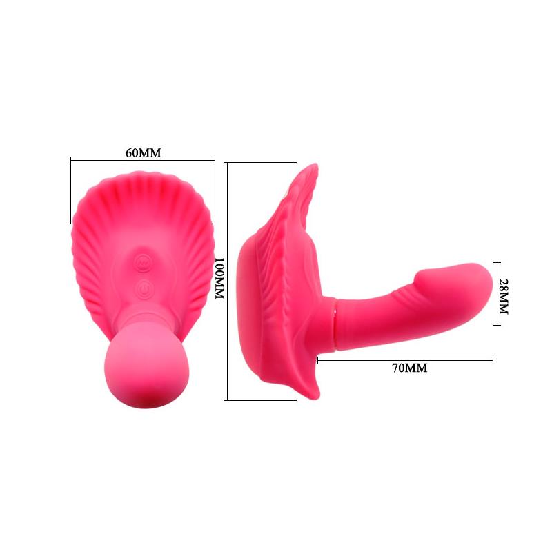Pretty Love Vibrador a Control Remoto Fancy Clamshell Color Rosa - Imagen 3