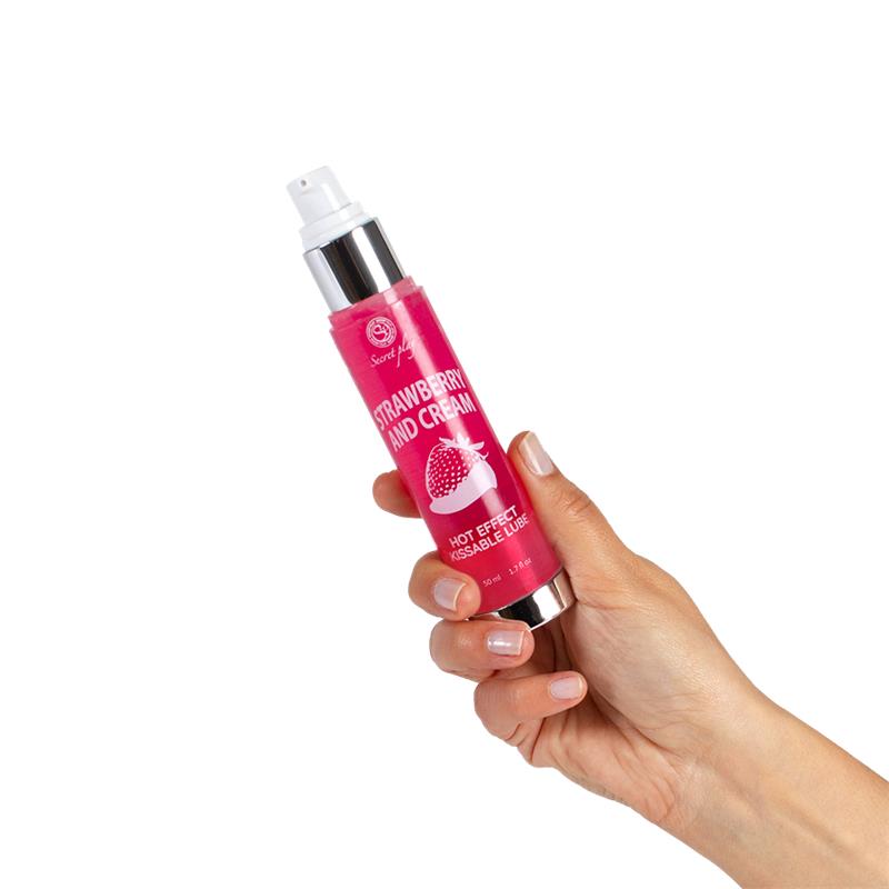 Lubricante Efecto Calor Fresas con Nata 50 ml - Imagen 6