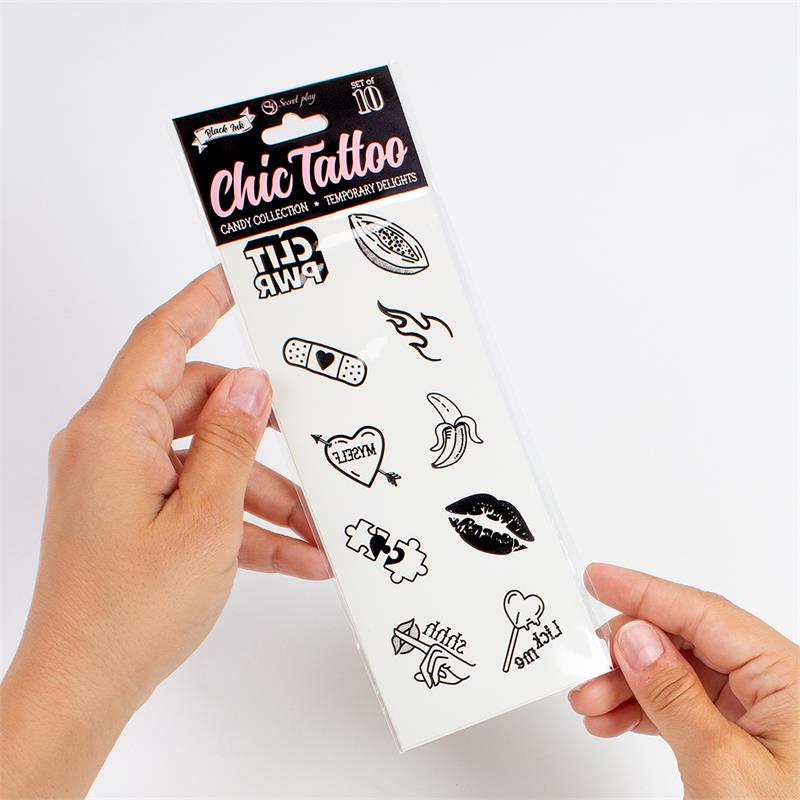 Set de 10 Tattoos Temporales Candy Collection - Imagen 6