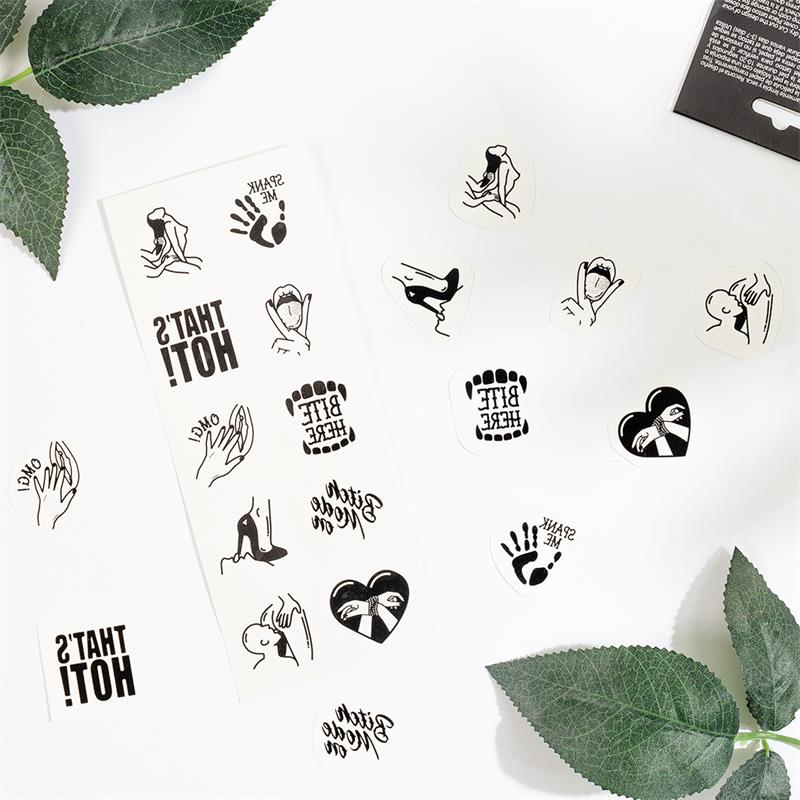 Set de 10 Tattoos Temporales Kinky Collection - Imagen 3