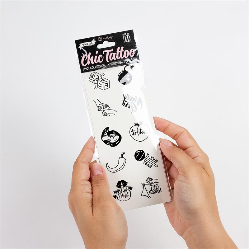 Set de 10 Tattoos Temporales Spicy Collection - Imagen 5