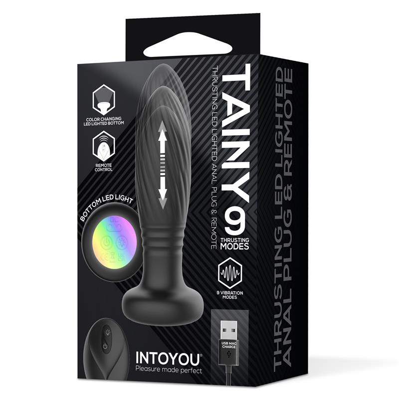 Tainy Plug Anal con Thrusting y Luces Led con Control Remoto - Imagen 7