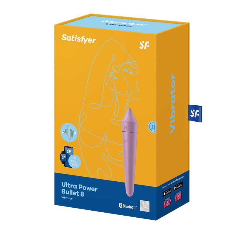 Ultra Power Bullet 8 Bala Vibradora con APP Lilac - Imagen 8