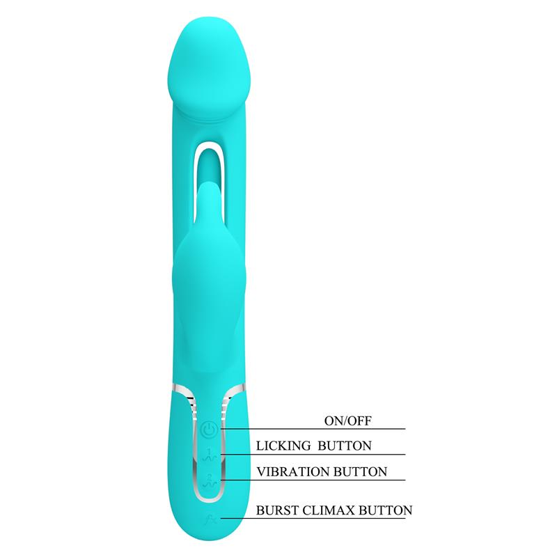 Vibrador con Lengua Kampas Verde - Imagen 11