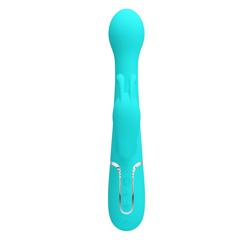 Vibrador con Thrusting y Bolas Rotatorias Dejon Azul - Imagen 4