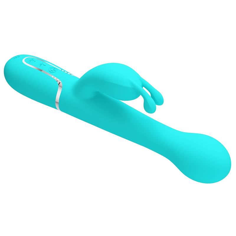Vibrador con Thrusting y Bolas Rotatorias Dejon Azul - Imagen 5