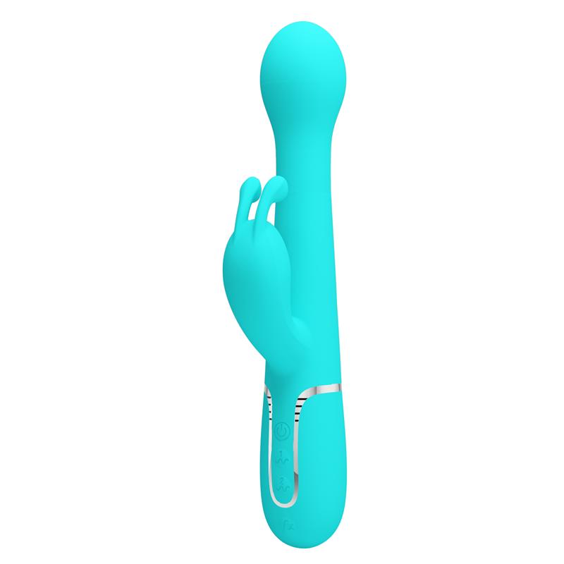 Vibrador con Thrusting y Bolas Rotatorias Dejon Azul - Imagen 8