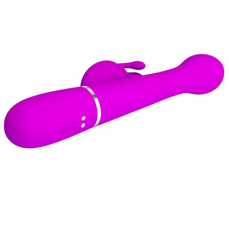 Vibrador con Thrusting y Bolas Rotatorias Dejon Rosa - Imagen 5