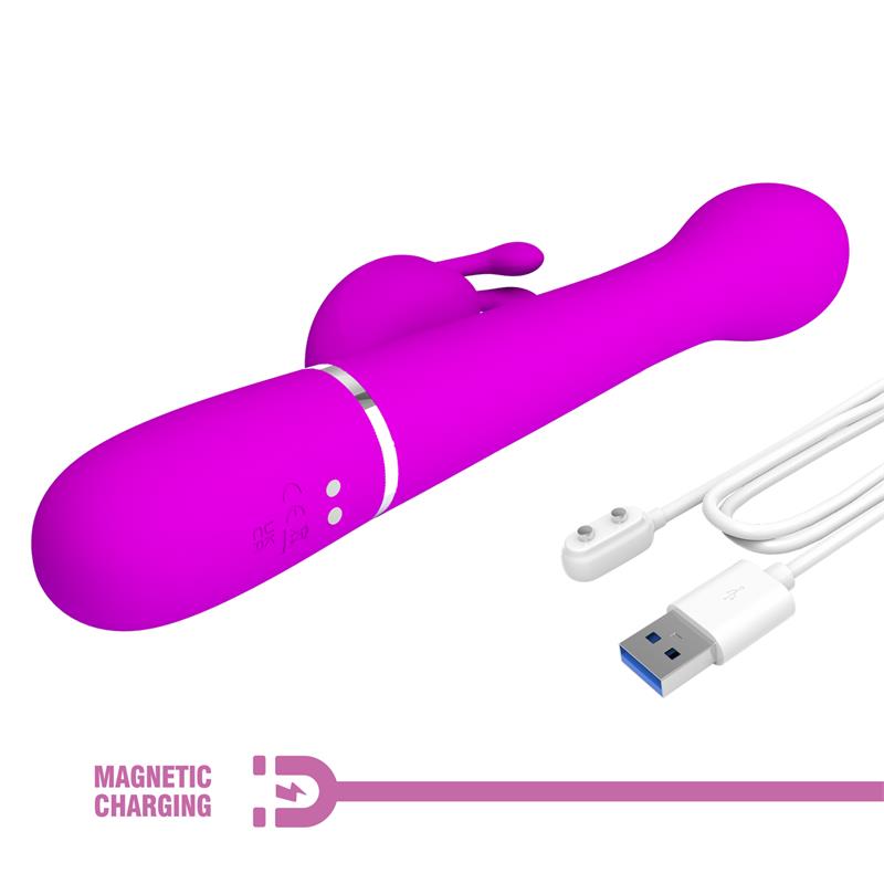 Vibrador con Thrusting y Bolas Rotatorias Dejon Rosa - Imagen 10