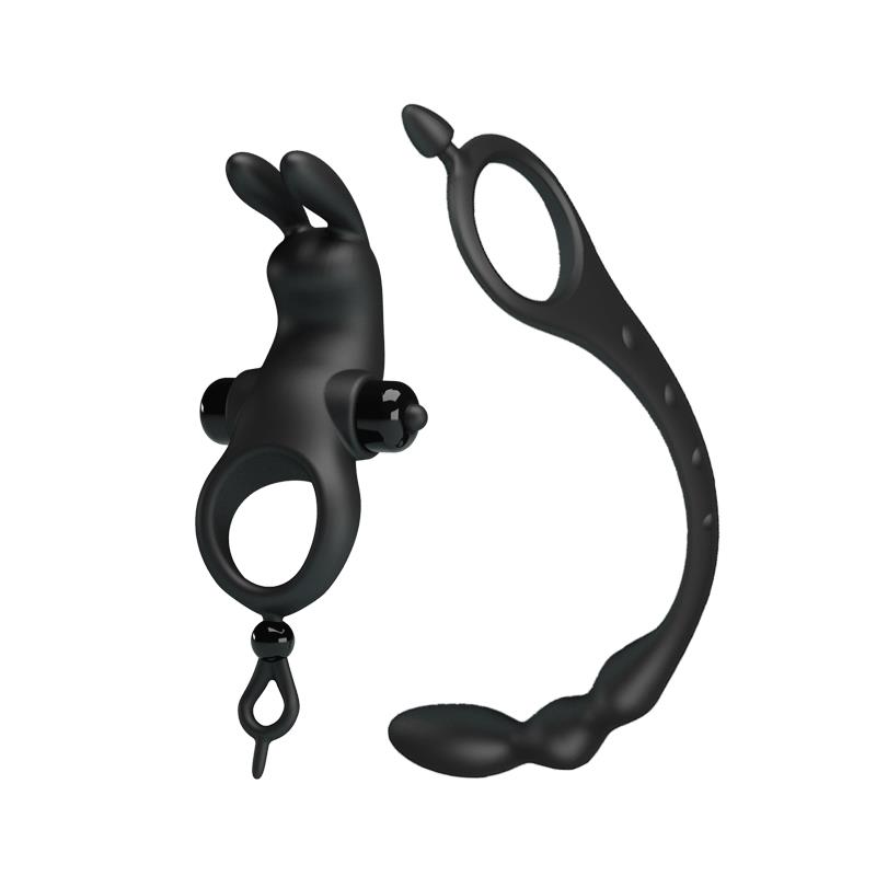 Anillo Vibrador con Cadena Anal Desmontable - Imagen 11