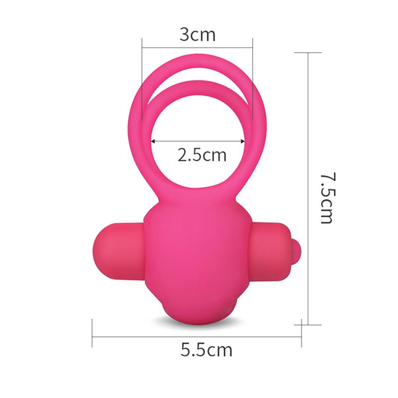 Anillo Vibrador Doble Power Clit Duo Rosa - Imagen 5