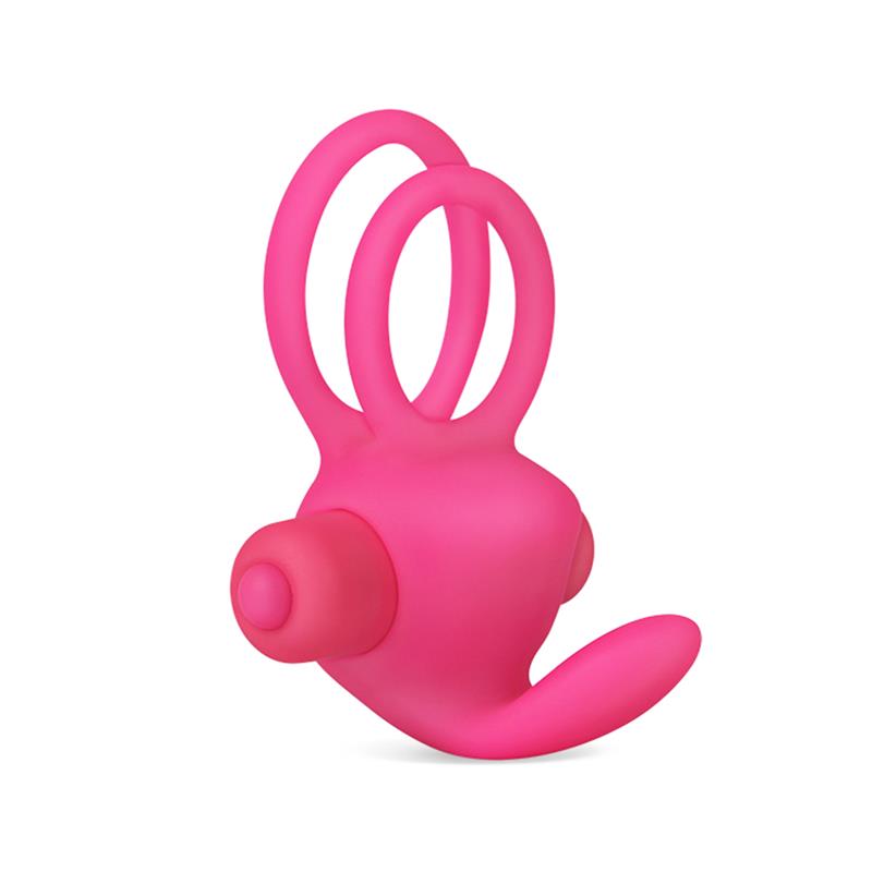 Anillo Vibrador Doble Power Clit Duo Rosa - Imagen 6