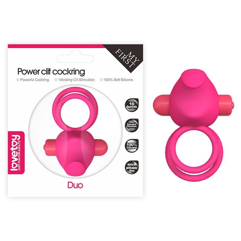 Anillo Vibrador Doble Power Clit Duo Rosa - Imagen 8