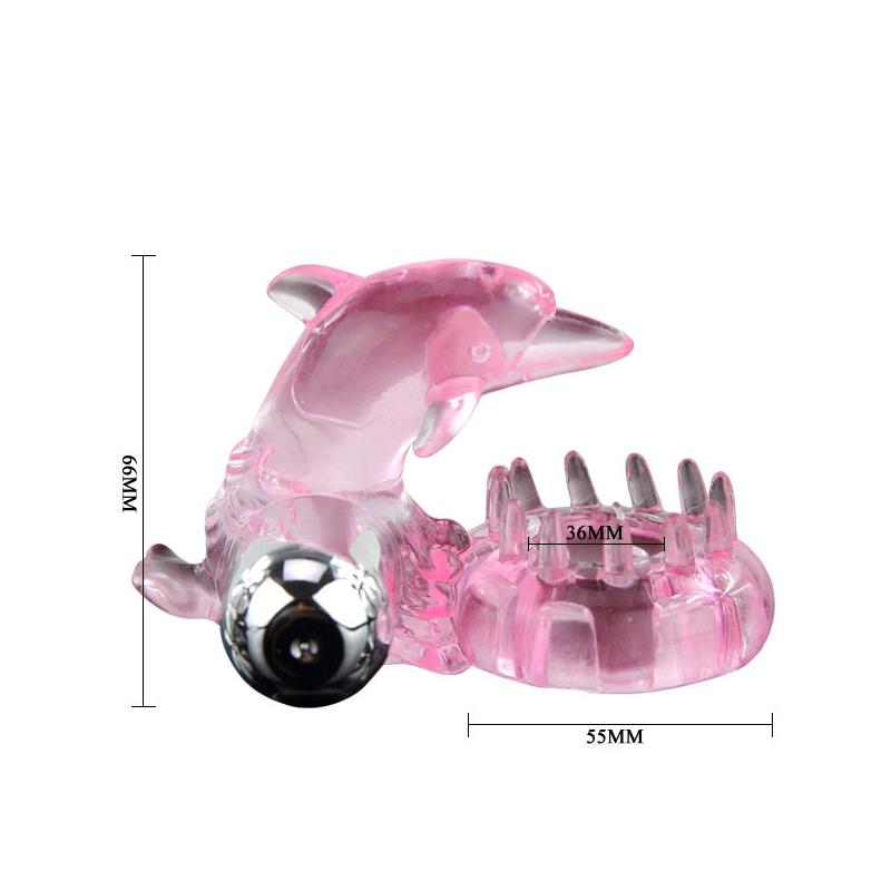 Anillo Vibrador Love Dolphig Ring Rosa - Imagen 3