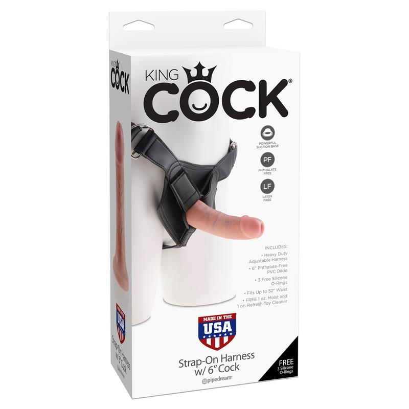 Arnes Ajustable con Dildo 6 - Color Natural - Imagen 3