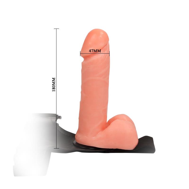 Arnés con Dildo y Testículos 17.5 cm - Imagen 2