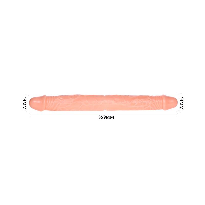 Baile Dildo Doble Color Natural - Imagen 2