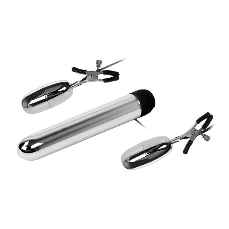 Baile Set Bala Vibrador y Pinzas para Pezones con Vibración Turbo - Imagen 4