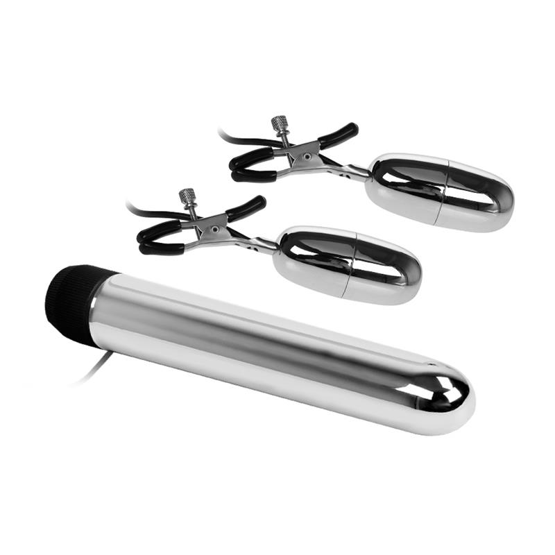 Baile Set Bala Vibrador y Pinzas para Pezones con Vibración Turbo - Imagen 5