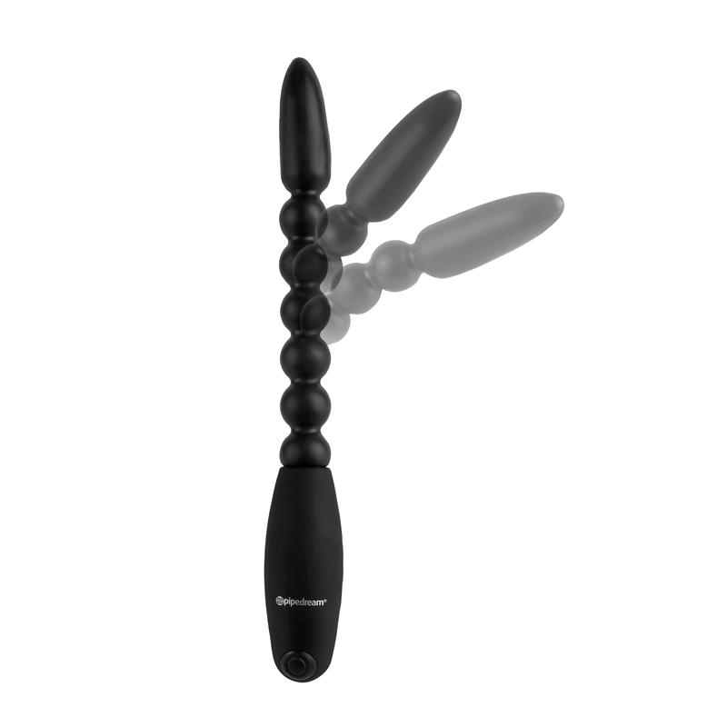 Bolas Anales con Vibración Flexa Pleaser Negro - Imagen 3