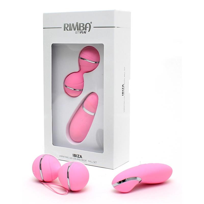Bolas Kegel con Control Remoto y Estimulador Ibiza Rosa - Imagen 2