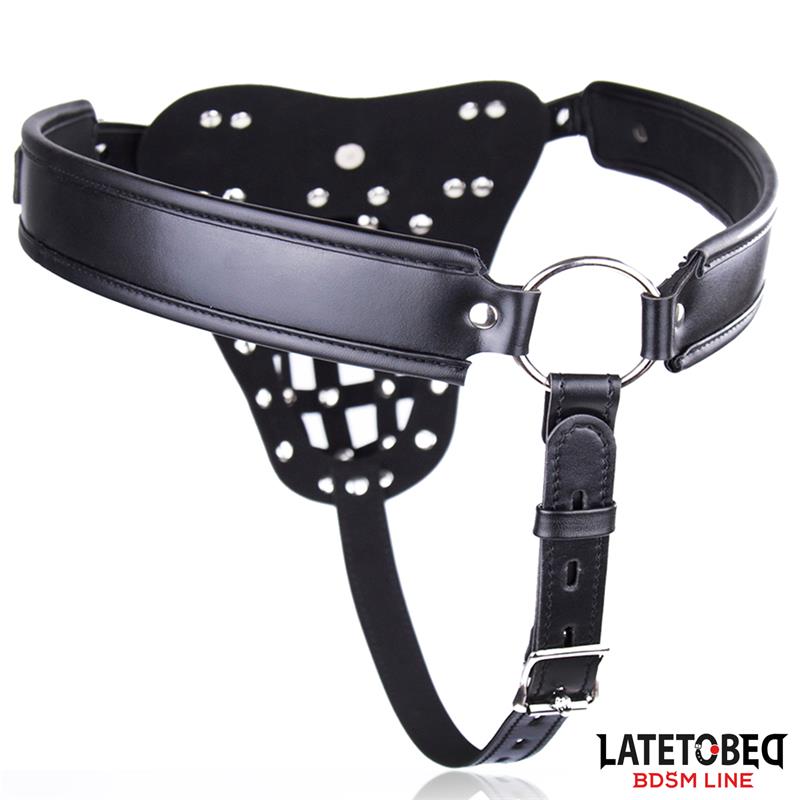 Cinturón de Castidad Masculino con Candado Ajustable - Imagen 9