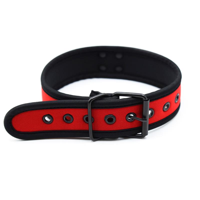 Collar de Neopreno Ajustable Rojo - Imagen 4