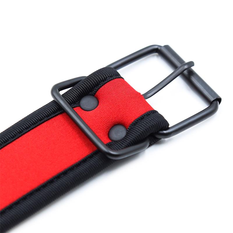 Collar de Neopreno Ajustable Rojo - Imagen 5