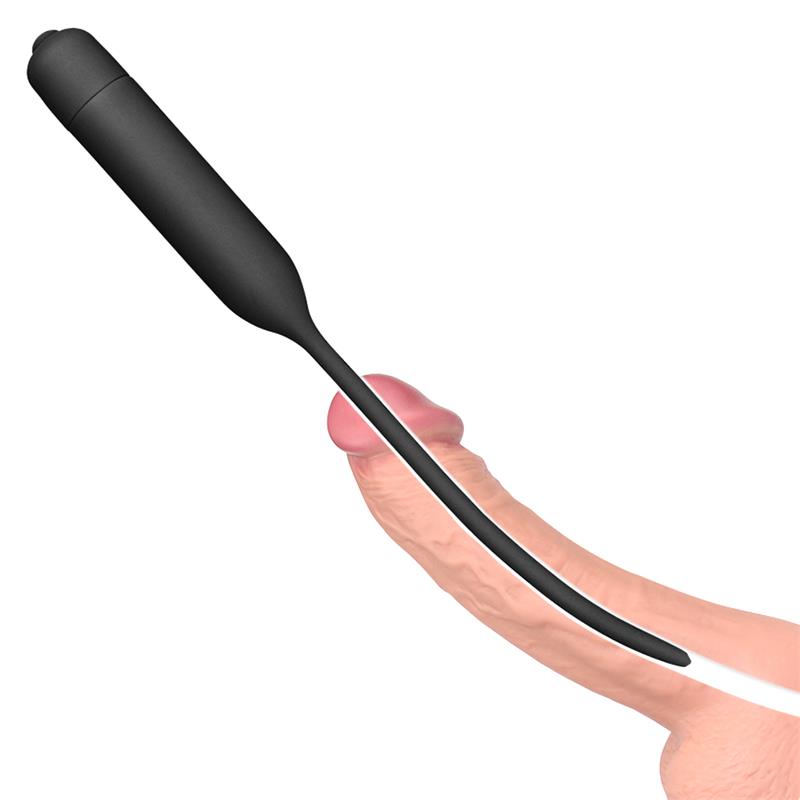 Dilatador de Uretra con Vibración Negro - Imagen 8