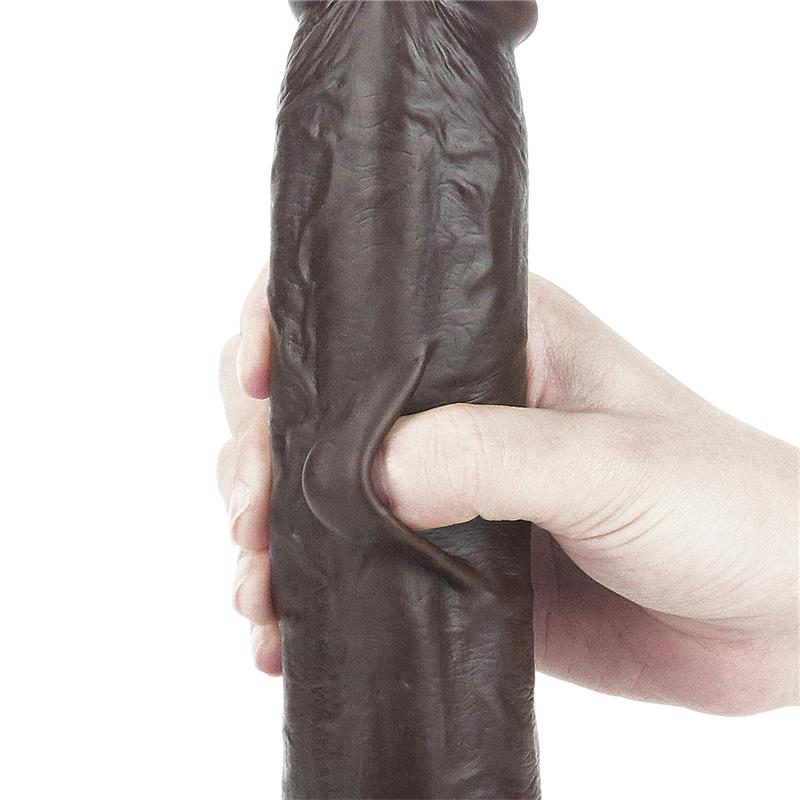 Dildo con Piel Retractil 9 Negro - Imagen 6