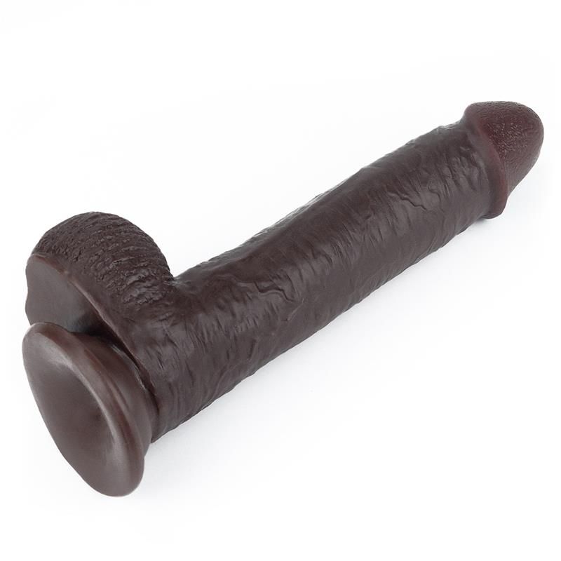 Dildo con Piel Retractil 9 Negro - Imagen 9