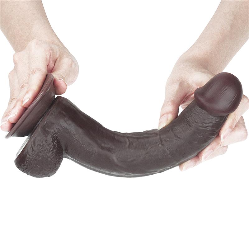 Dildo con Piel Retractil 9 Negro - Imagen 9