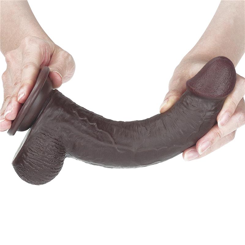 Dildo con Piel Retractil 9 Negro - Imagen 11