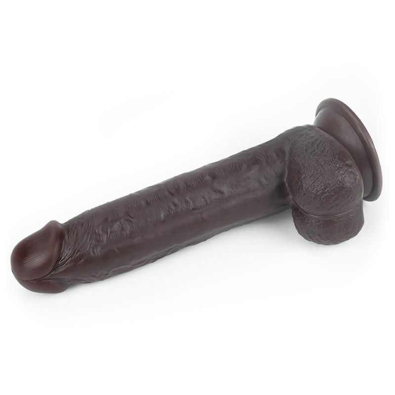 Dildo con Piel Retractil 9 Negro - Imagen 2