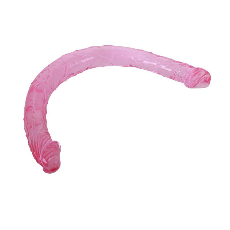 Dildo Doble Color Rosa 44 cm - Imagen 5