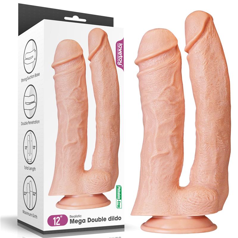 Dildo Doble King 12 Natural - Imagen 2