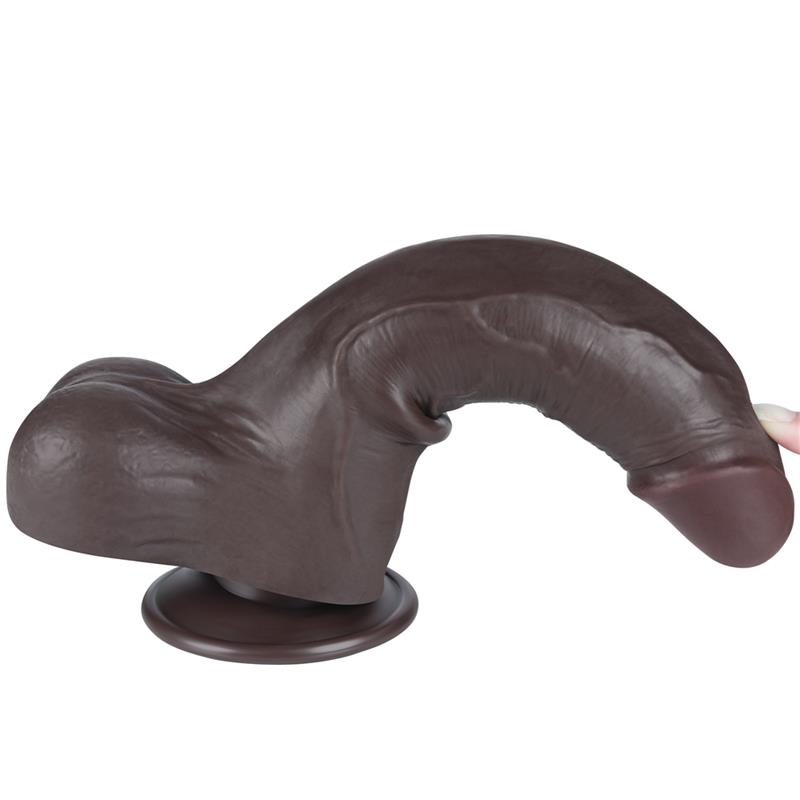 Dildo Dual Density Piel Deslizante Retractil 8.5 - Imagen 8
