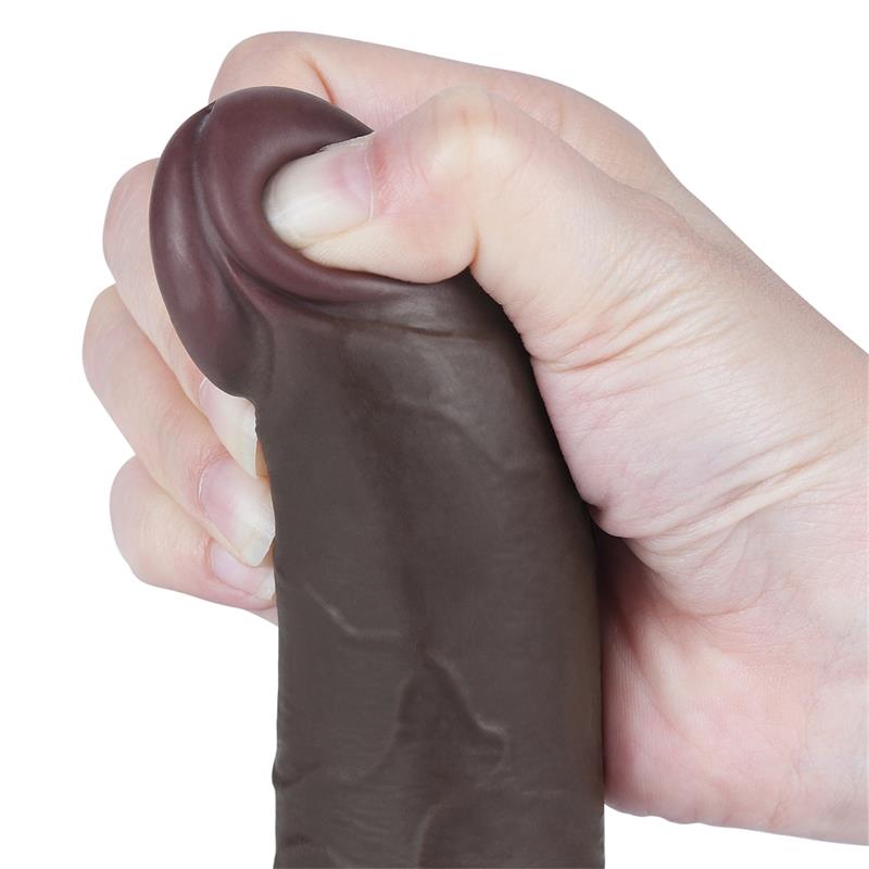 Dildo Dual Layer Piel Deslizante Retractil 7.5 - Imagen 8