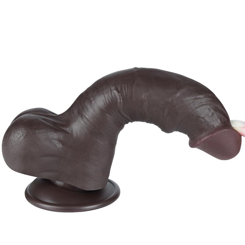 Dildo Dual Layer Piel Deslizante Retractil 8 - Imagen 6
