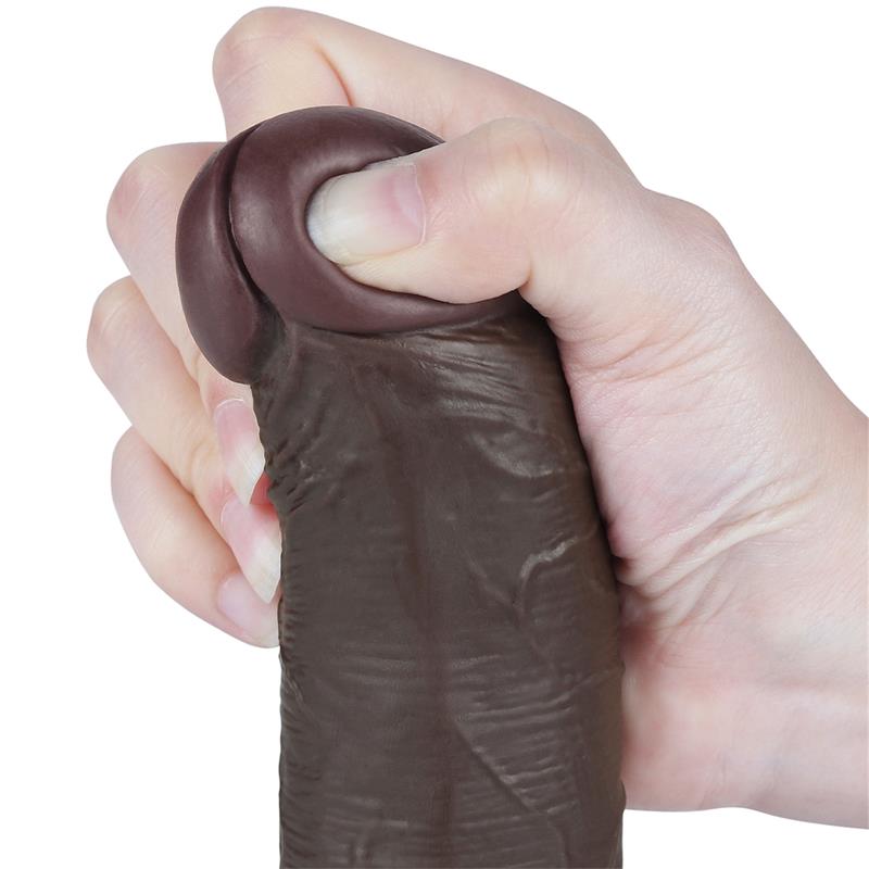 Dildo Dual Layer Piel Deslizante Retractil 8 - Imagen 9